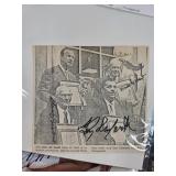 Signed HOF Photo Roy Campanella, Waite Hoyt, & Sta