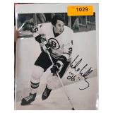 Autographed Photo of NHL Player Mike Milbury with