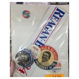 Ronald Reagan Campaign Memorabilia Lot Including B