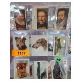 Cigarette Cards Featuring Various Themes and Subje