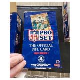 1992 Series 1 NFL Pro Set Trading Card Box with Pa