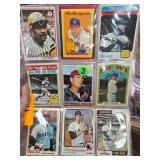 Baseball Trading Cards Featuring Various Players
