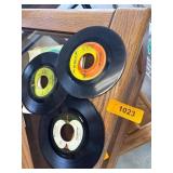 Three Vintage 45 RPM Vinyl Records