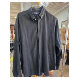 Ralph Lauren Black Long-Sleeve Button-Up Shirt, XL