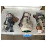 M.A. Buccio Handcrafted Snowman Figurines Set in O