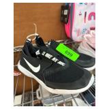 Nike Black Slip-On Athletic Shoes with White Soles