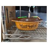 Pyrex Autumn Harvest Oval Casserole Dish with Lid