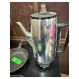 Vintage Electric Percolator Coffee Pot with Black