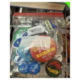 Bag of Assorted Pins, Including Madonna Tour and N