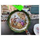 Decorative Alka Kunst Porcelain Plate with Rococo-