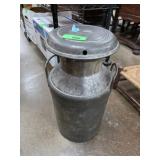 Metal Milk Can With Lid and Handles