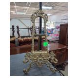 Ornate Brass Easel-Style Display Stand