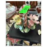 Capodimonte Handcrafted Floral Basket Centerpiece