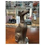 Andrea by Sadek Greyhound Dog Figurine in Cast Iro