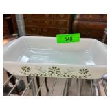 Fire-King 1.5 Quart Oval White Milk Glass Baking D