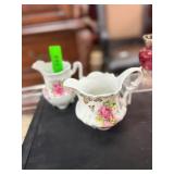 Rosina Bone China Creamer and Sugar Bowl Set with