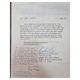Hal Epps Signed Letter U.S. Soldier in Bosnia