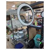 Ivissii Dimmable LED Ring Light with Adjustable Tr