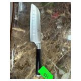Enokis Stainless Steel Santoku Knife with Hollow E