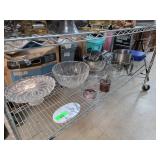 Glass Bowls, Stainless Steel Cooking Items, and Tu