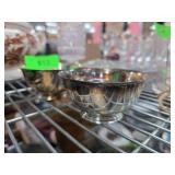 Two Silver Plated Bowls with Ribbed Design
