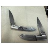 Stainless Steel Folding Knives with Damascus Steel