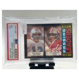 1985 Topps Passing Leaders Marino/Montana Card