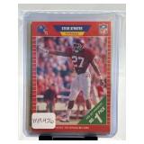 10 NFL Trading Cards in Display Holders
