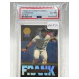 1993 Leaf Frank Thomas Baseball Card PSA 8