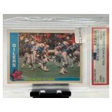 1985 Fleer Oilers Retreating Card ï¿½ PSA 9 Mint