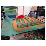 Wooden Display Rack and Rotary Cutting Mat
