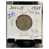 1964 Japan 100 Yen Silver Coin