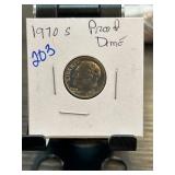 1970 S Proof Roosevelt Dime