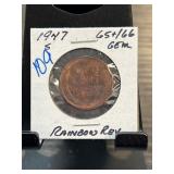 1947-S Lincoln Penny in Gem Condition