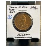 James K. Polk Presidential Commemorative Coin