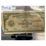 Philippines 20 Centavos Banknote