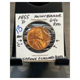 1955-D Lincoln Cent Mint Error