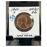1940-S Lincoln Wheat Cent in Holder