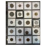World Coins Collection in Holders
