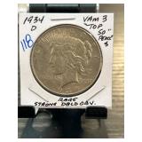 1934-D Peace Dollar VAM 3 Top 50