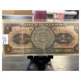 Banco de Mexico 1 Peso Banknote