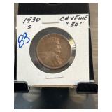 1930-S Lincoln Wheat Cent Coin