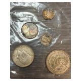 Coins, U.S. and Mexican