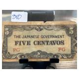 Japanese Government Five Centavos Banknote