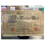 1910 German Reichsbanknote 1000 Mark