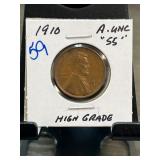 1910 Lincoln Wheat Cent, High Grade