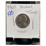 1960 Jefferson Nickel with Toning