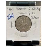 1960 Austria 5 Schilling Silver Coin