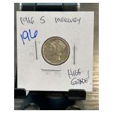 1916-S Mercury Dime in High Grade
