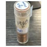 Roll of 1963-D Lincoln Pennies in Tube